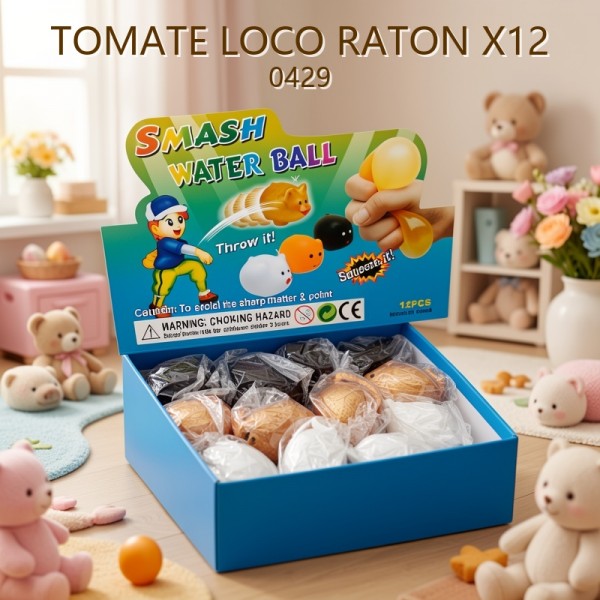 SQUISHY TOMATE LOCO RATON X12 0429