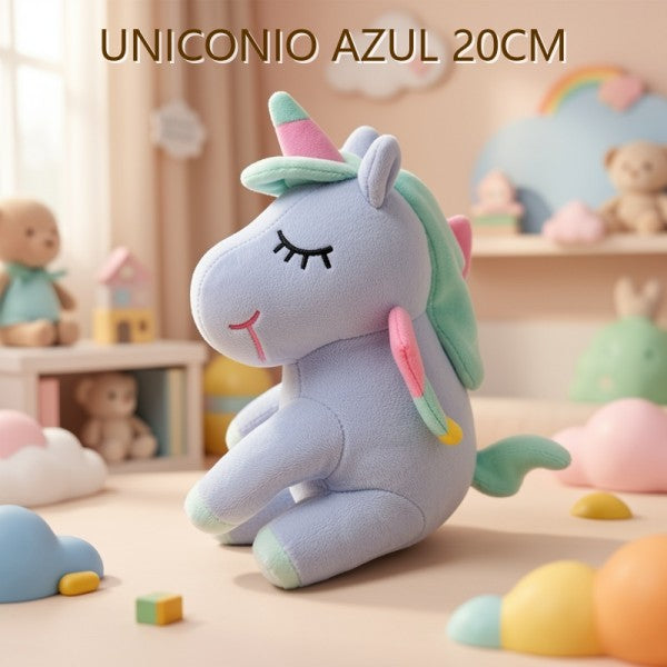 UNICORNIO AZUL 20CM