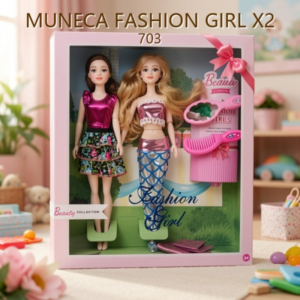 FASHION GIRL MUÑECA X2 703