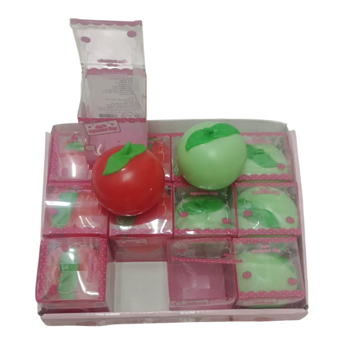 SQUISHY MANZANA ROJA Y VERDE X12 UNIDADES