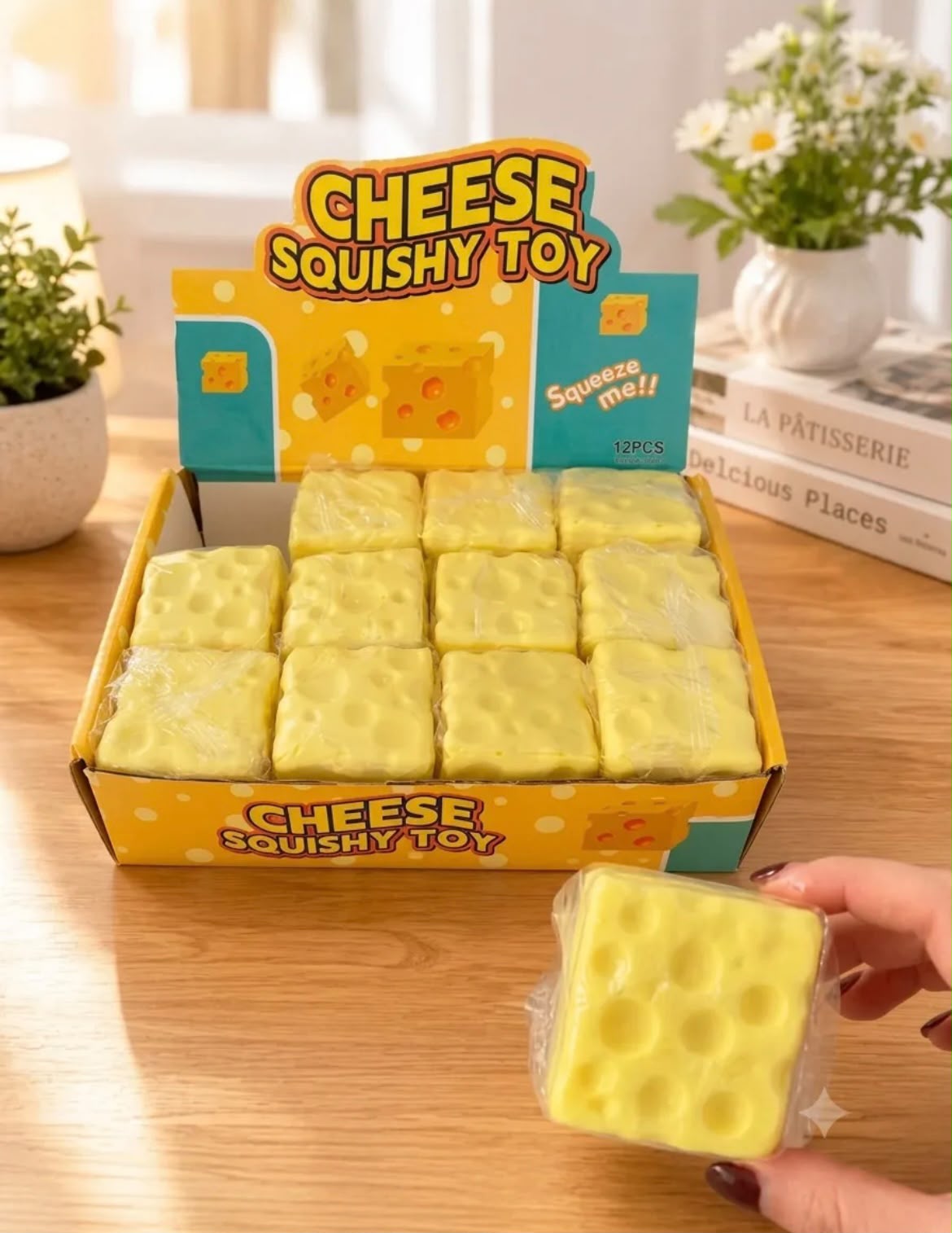 CHEESE SQUISHY TOY VIRAL PRECIO FINAL