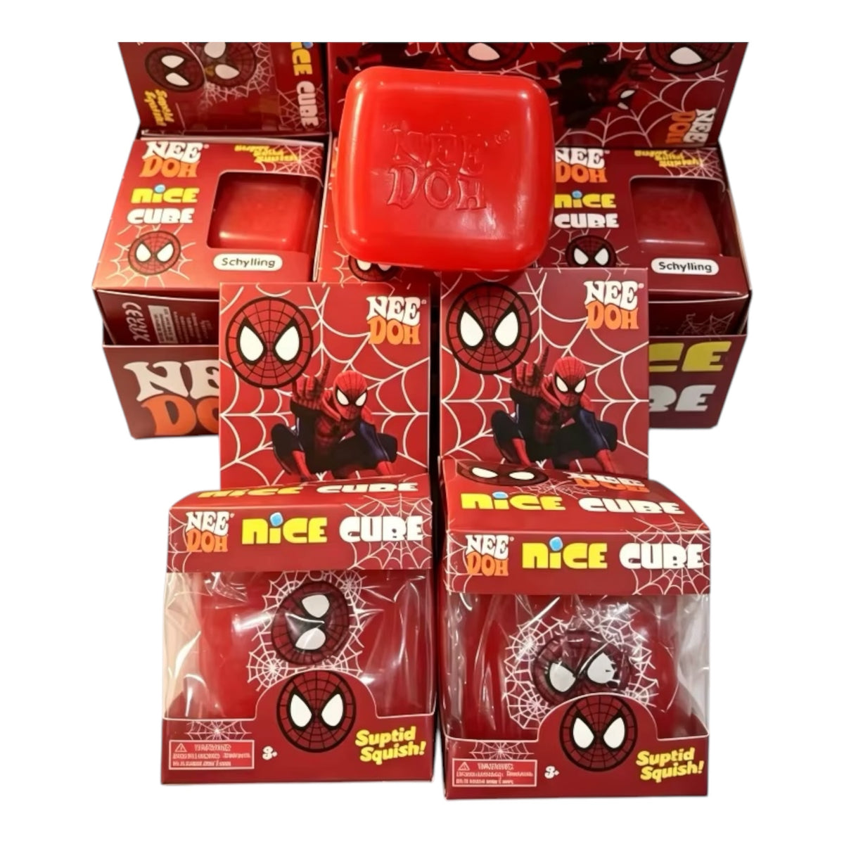 SQUISHY CUBO SPIDERMAN X1 UNIDAD