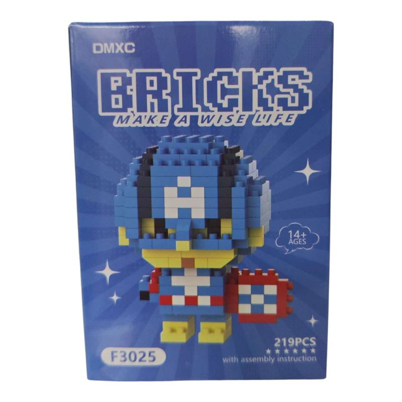 BLOQUES MICRO BRICKS CAPITAN AMERICA (219PCS) 0687 [F3025]