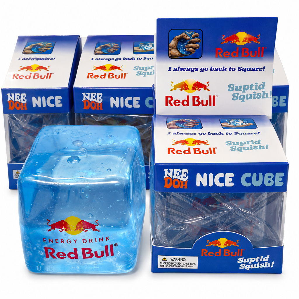 SQUISHY CUBO RED BULL X12 UNIDADES