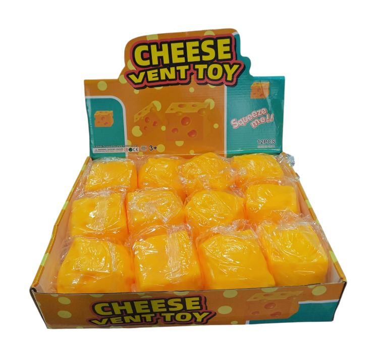 SQUISHY QUESO X12 UNIDADES LA CAJA [ST-C29]
