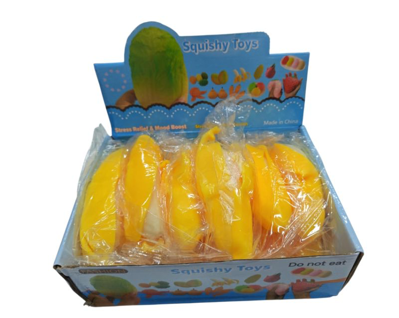 SQUISHY BANANA PELABLE X12 UNIDADES LA CAJA [ST-C30]