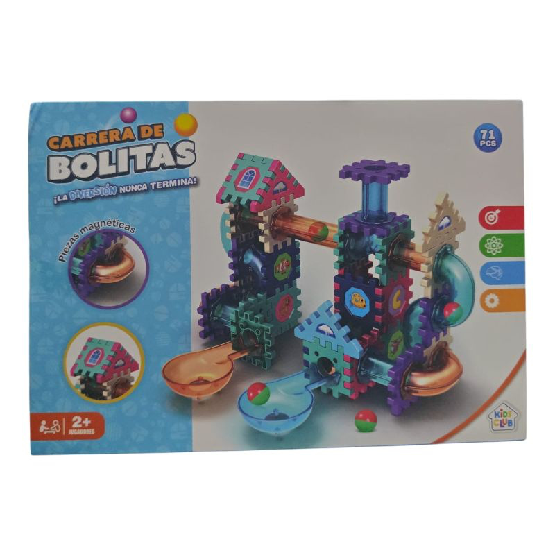 CARRERA DE BOLITAS CON PIEZAS MAGNETICAS 71 PCS 1680 [57417]