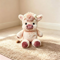 PELUCHE QUE CORRE VACA ROSA 42CM