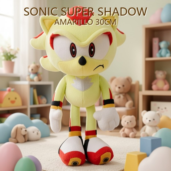 SONIC SUPER SHADOW AMARILLO 30CM