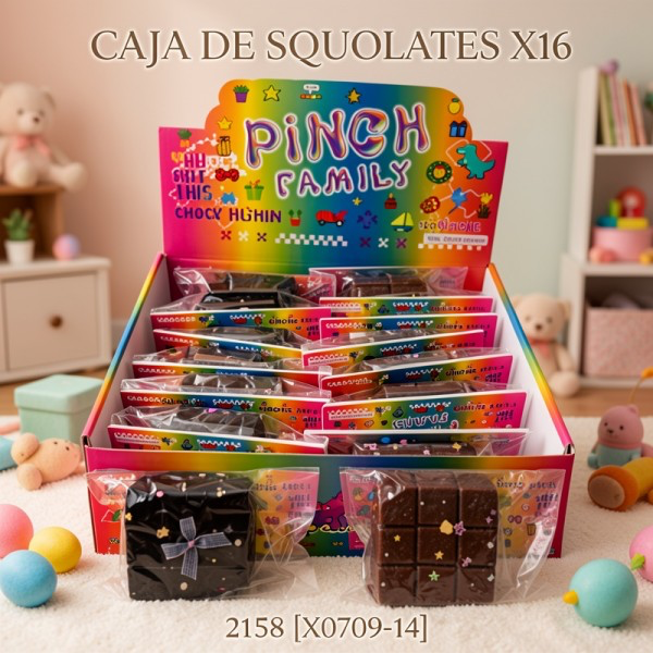 SQUISHY CHOCOLATES X24 2158 [X0709-14]