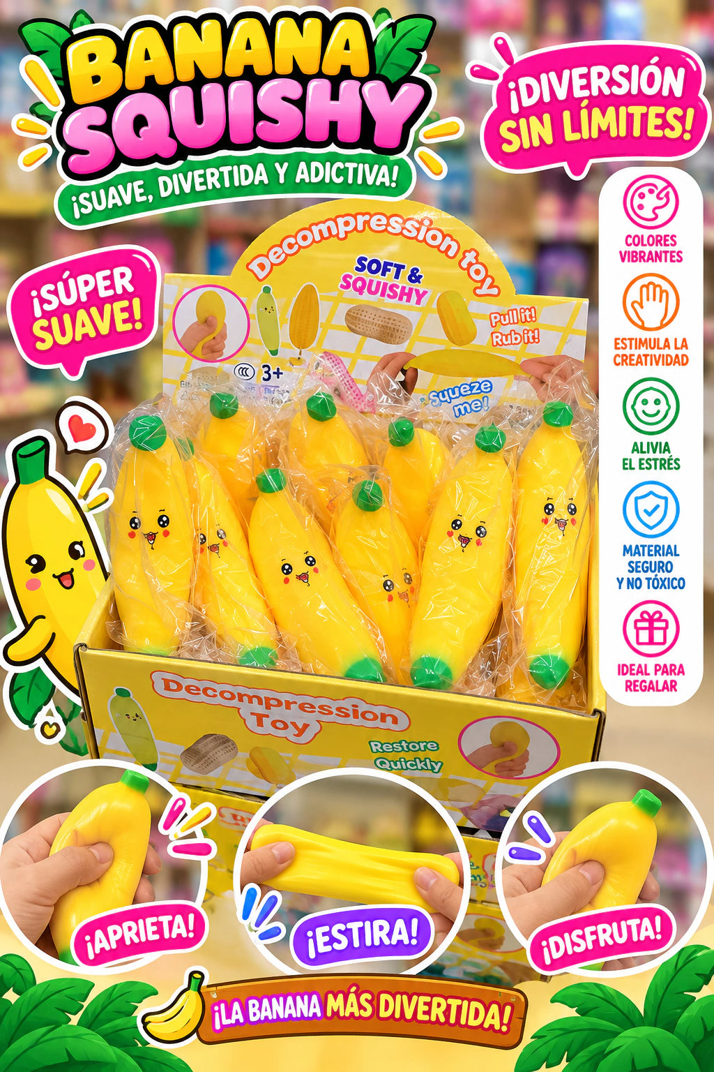 SQUISHY DE BANANA HARINA X1 UNIDAD 5583 [X2055-8]