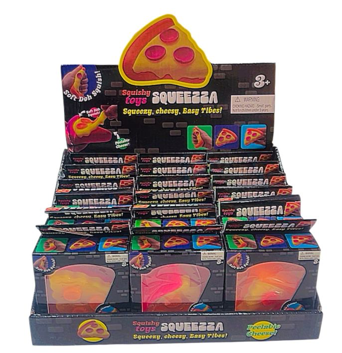 SQUISHY PIZZA X1 7.5CM 2138 [NC-PP12]