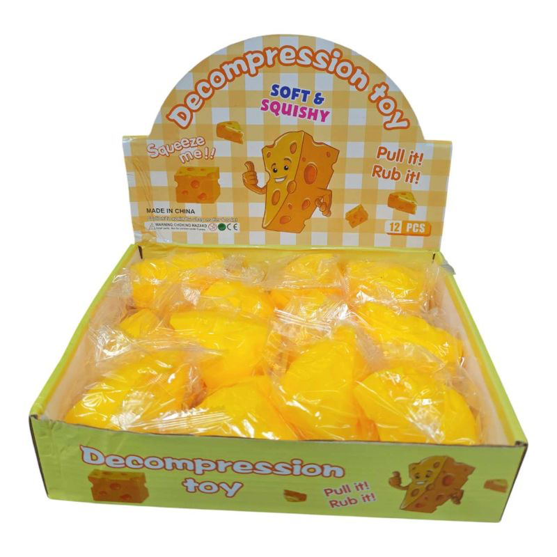 SQUISHY DE QUESO X12 UNIDADES 5CM 3210{PP2210-8}
