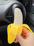 SQUISHY BANANA CON CASCARA PELABLE X12 UNIDADES