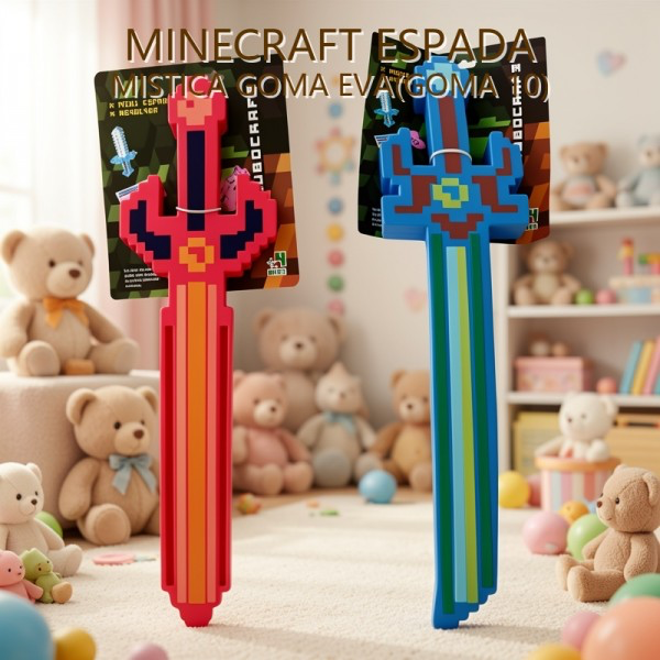 MINECRAFT ESPADA MISTICA GOMA EVA(GOMA 10)