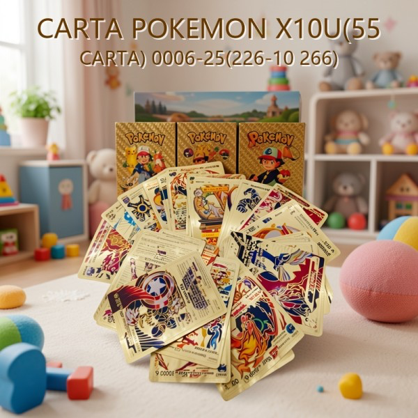 CARTA POKEMON X10U(55 CARTA) 0006-25(226-10 266)
