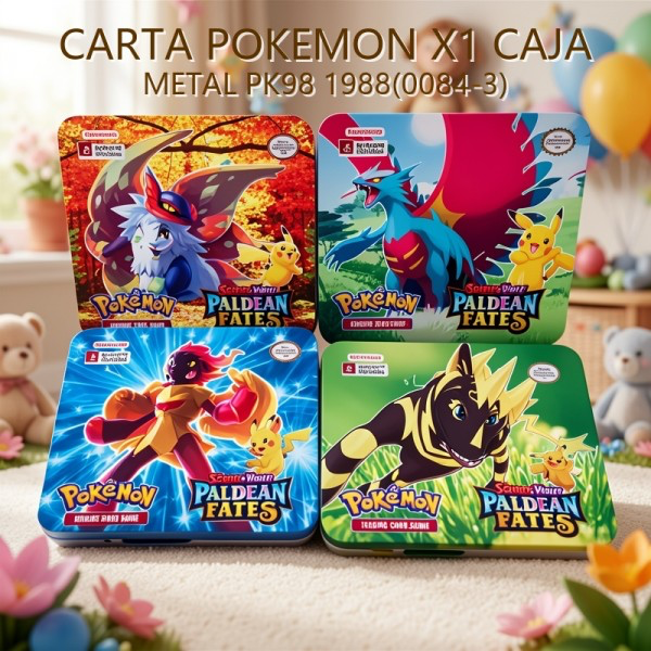 CARTA POKEMON X1 CAJA METAL PK98 1988(0084-3)