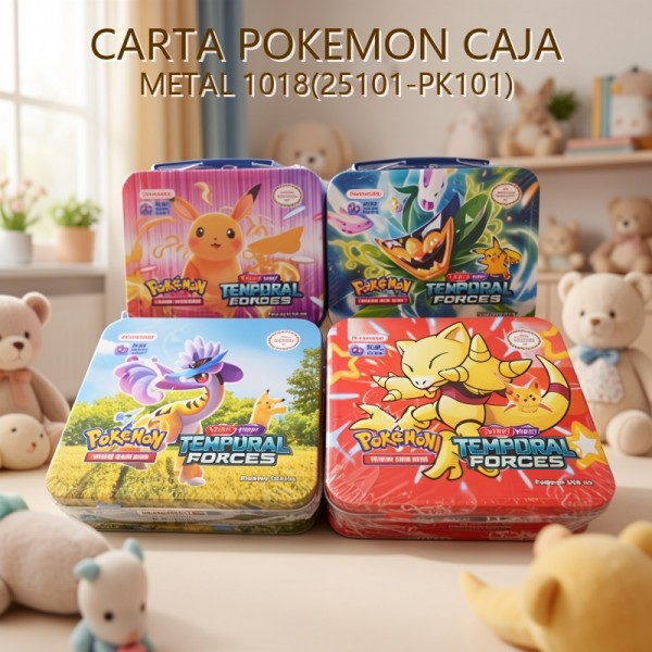 CARTA POKEMON CAJA METAL 1018(25101-PK101)