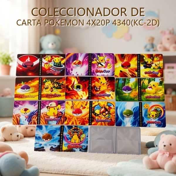 COLECCIONADOR DE CARTA POKEMON 4X20P 4340(KC-2D)