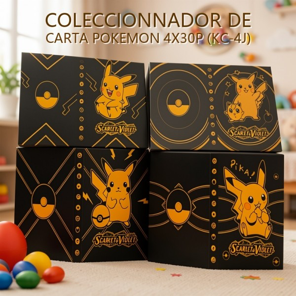 COLECCIONNADOR DE CARTA POKEMON 4X30P (KC-4J)