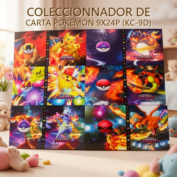 COLECCIONNADOR DE CARTA POKEMON 9X24P (KC-9D)