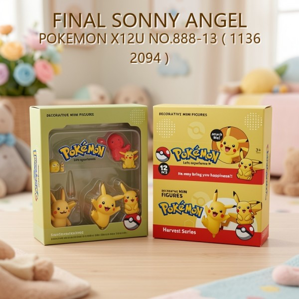 FINAL SONNY ANGEL POKÉMON X12U N.° 888-13 (1136 2094)