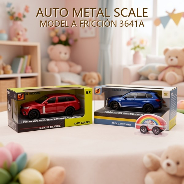 AUTO METAL ESCALA MODELO A FRICCIÓN 3641A