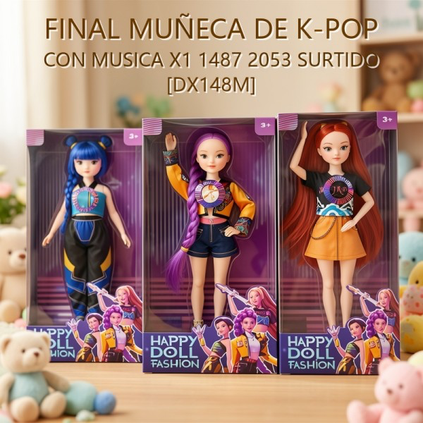KPOP MUÑECA X1 SIN MUSICA [DX148M]BL8972 PRECIO FINAL!!!!