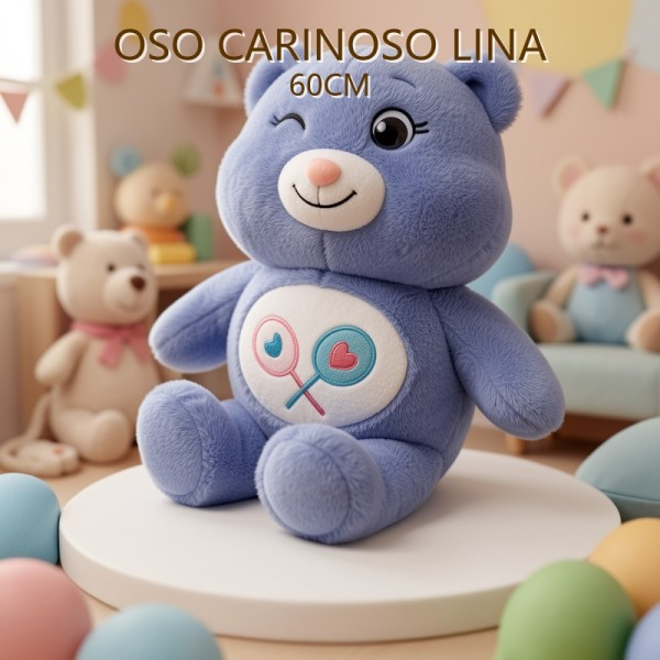 OSO CARINOSO LILA 60CM