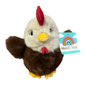 GALLINA MARRÓN OSCURO 20 CM